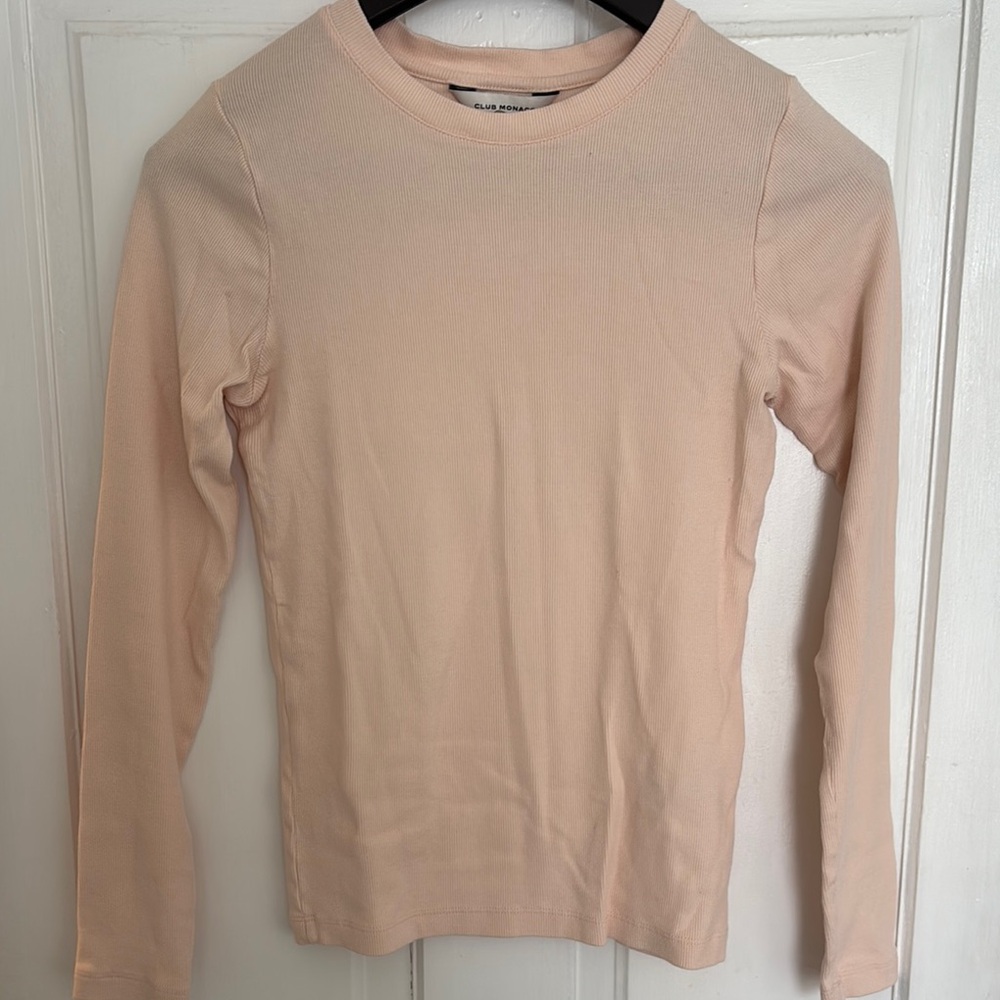 CKUB MONACO Light Pink Long Sleeve Top